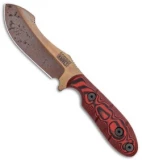 Dawson Knives Javalina Fixed Blade Knife Red/Black G-10 (3.75" Copper)