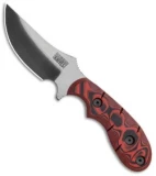 Dawson Knives Forester Fixed Blade Knife Red/Black G-10 (3.5" Specter)