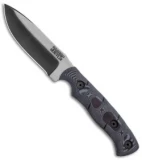 Dawson Knives Huntsman Fixed Blade Knife Black/Pewter G-10 (4.1" Specter)