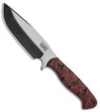 Dawson Knives Big Bear Fixed Blade Knife Red/Black G-10 (5.5" Specter)