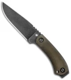 Winkler Knives Survival Striker Fixed Blade Knife Green Canvas (5.25" Caswell)
