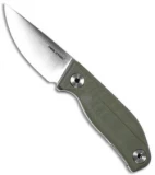 Real Steel CVX-80 Fixed Blade Knife OD Green G-10 (3" Satin)