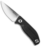 Real Steel CVX-80 Fixed Blade Knife Black G-10 (3" Satin)