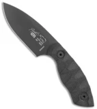 White River Knives GTI 3 Fixed Blade Knife Black Canvas Micarta (3" Black)
