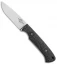 White River Hunter Fixed Blade Knife Black Burlap Micarta (3.5" Polish)
