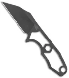 Hinderer Knives LP-1 Wharncliffe Neck Knife (2" Black DLC)