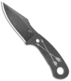 Winkler Knives Jason Knight Zipper Crossed Arrows Neck Knife (2.5" Black Oxide)