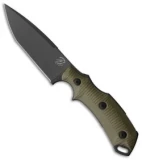 Bastinelli Creations RED Fixed Blade Knife 3D OD Green G-10 (4" Black)