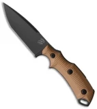 Bastinelli Creations RED Fixed Blade Knife 3D Coyote G-10 (4" Black)