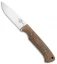 White River Hunter Fixed Blade Knife Natural Burlap Micarta (3.5" Polish)