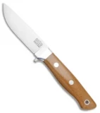 Bark River Mountaineer II Fixed Blade Knife Natural Micarta (3.5" Satin)