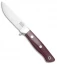 Bark River Mountaineer II Fixed Blade Knife Burgundy Micarta (3.5" Satin)