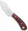 LT Wright Knives Lil Muk Fixed Blade Double Red Matte Saber (2.75" Satin)