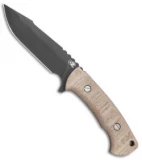 Hinderer Knives Reserve Series Ranch Harpoon Spanto Knife Micarta (Battle Black)