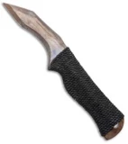 John Gray Custom Aggressor Fixed Blade Knife Heat Treated Ti (3.00" Flamed)