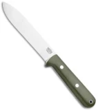 Bark River Kephart Fixed Blade Knife Green Micarta (5" Satin 3V)