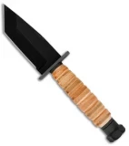 Ontario OKC Journeyman Tanto Fixed Blade Knife (3.6" Black) 6158