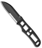 CIVIVI Roadside Rescue Fixed Blade Knife  (2.95" Black Stonewash)