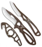 Buck PakLite Field Master Kit Fixed Blade/Guthook Brown 0141BRSVP