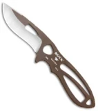 Buck PakLite Large Skinner Fixed Blade Knife Brown (3.5" Satin) 0141BRS