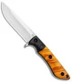 Dark Timber Tavi Fixed Blade Blk Micarta/Blaze Orange Burl/Green (3.25" Satin)