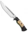 Dark Timber Knives Honey Badger Black Micarta/Buckeye Burl/Green (7.25" Satin)