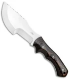 Jurgen Schanz Custom WSK Tracker Knife Burlap Micarta (6.5" Satin)