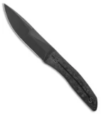 WE Knife Co. Reazio Fixed Blade Knife Shred CF (4.15" Black Stonewash) 921B