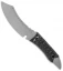 Red Horse Knife Works Hell Razor Fixed Blade Knife Black Cord (4.3" SW)
