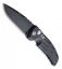 Hogue Knives EX-A01 Automatic Knife Drop Point Black Aluminum (3.5" Black)