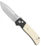 Pro-Tech Terzuola Tuxedo ATCF Automatic Knife Ivory Micarta (3.5" SW Magnacut)