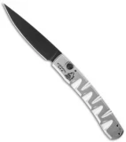 Piranha Virus Automatic Knife Silver Tactical (3.25" Black)