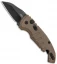 Hogue Knives CA Legal A01 Microswitch Wharncliffe Auto Knife FDE (1.8" Black)