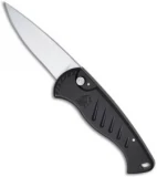 Piranha Fingerling Black Automatic Knife (2.5" Mirror Plain)