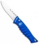 Piranha Amazon Automatic Knife Blue (3.45" Mirror Serr)
