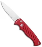 Piranha Red P-1 Pocket Automatic Knife (3.2" Mirror Serr)