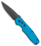 Spartan Blades Zelos Automatic Knife Black Aluminum (3.25" Blue) SF9BKBL