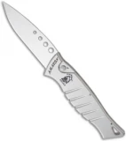 Piranha Amazon Automatic Knife Silver (3.45" Mirror)