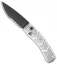 Piranha X Automatic Knife Silver Tactical (3.3" Black Serr)