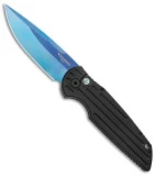 Pro-Tech TR-3 Tactical Response 3 Automatic Knife Black Aluminum (3.5" Sapphire)