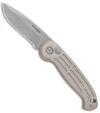 Boker Magnum Drop Point Automatic Knife Champagne (3.25" Bead Blast) 01BO007