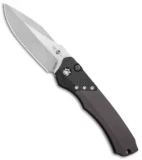 Heretic Knives Wraith Automatic Knife CF/Gray Aluminum (3.6" Stonewash)