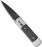 Pro-Tech Steel Custom Godson Knife w/ Carbon Fiber (3.15" Black Plain) 749 BT