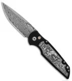 Pro-Tech TR-3 Shaw Steampunk Automatic Knife Coin Struck Inlay (3.3" Damascus)