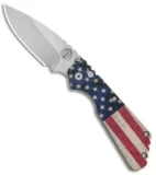 Strider + Pro-Tech PT Automatic Knife Custom PK Ano Vintage USA Flag (2.75" SW )
