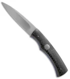 Rainy Vallotton Custom Hunter Automatic Knife Carbon Fiber (3.5" Satin)