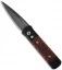 Pro-Tech Godson Custom Automatic Knife w/ Amber Jigged Bone (3.15" Damascus)