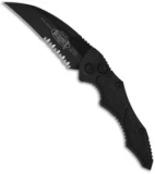 Microtech Tactical Kestrel Knife Automatic (3.95" Black Serr) 131-2T