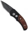 Pro-Tech Runt J4 Tanto Automatic Knife Maple Burl (1.94" Black) 5407