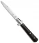 AGA Campolin 11" Frosolone Bayonet Stiletto Automatic Knife Ebony (5" Satin)